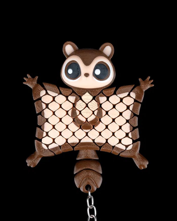 Merle, the Flying Squirrel keychain