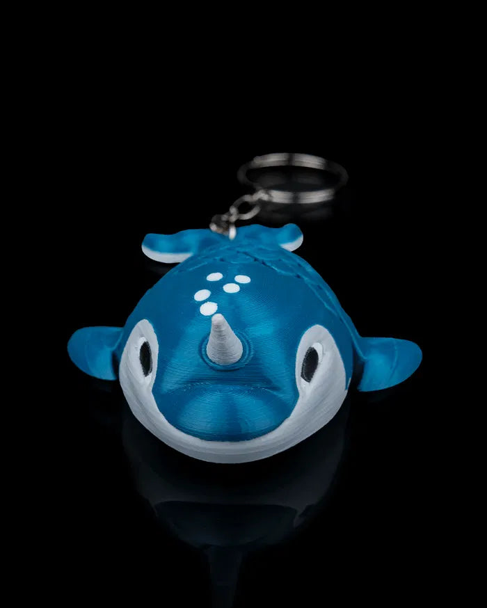 Paul, the Narwhal keychain