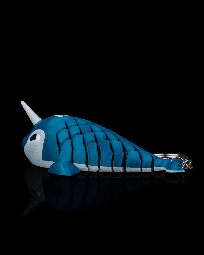 Paul, the Narwhal keychain