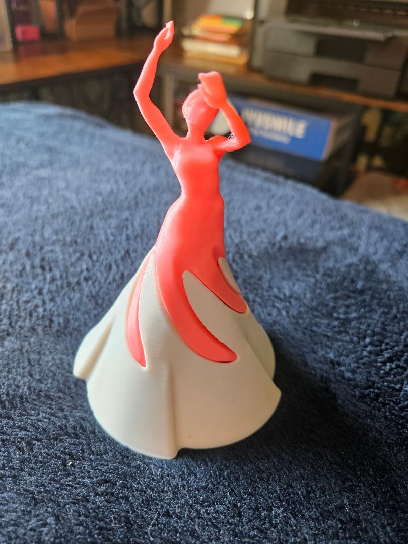 Dancing lady fidget spinner