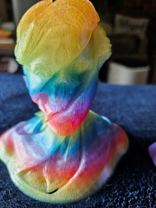 Fidget spinning skull head